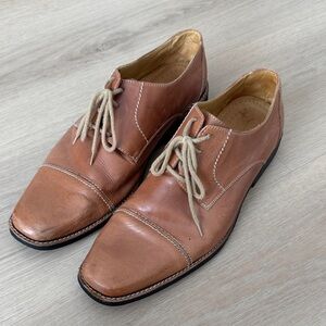 Sandro Moscoloni Tan Leather Men's Oxfords